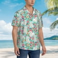 thumbnail image 6 of Maltese Dogs Rose Flower Floral Men'S 3d Print Casual Button Down Shirts, Novelty Hawaiian Short Sleeves 2xl, 6 of 7