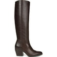 thumbnail image 2 of Naturalizer Womens Fae  Leather Wide Calf Knee-High Boots, 2 of 3