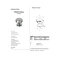thumbnail image 2 of Alno Cabinet Knob 1-1/8" - Satin Nickel, 2 of 2