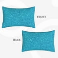 thumbnail image 4 of Daiia Blue Glitter Bedding Waterproof Pillow Protector Zippered Queen – Bed Bug Proof Pillow Encasement-14"x20", 4 of 9