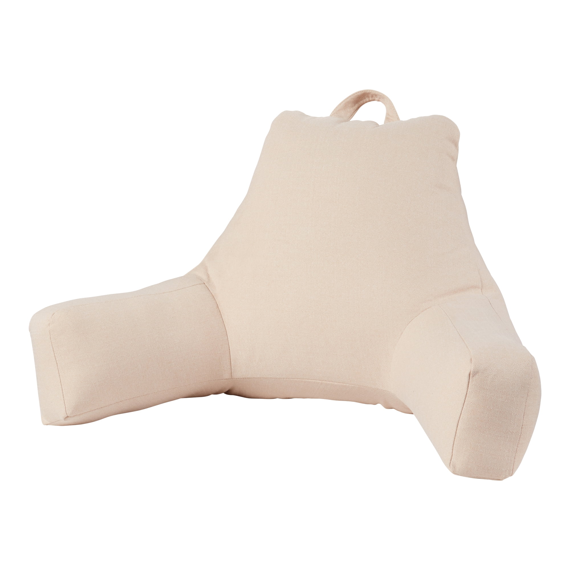 Jumbo Cream Polyester Bed Rest Pillow