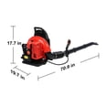 thumbnail image 4 of 63CC 3 HP 2-Cycle Backpack Gas Powered Leaf Blower, High Strength Snow Blower, Grass Lawn Blower Air Cooling Gasoline Backpack Grass Blower with Single-Cylinder Air-Cooled for Gutter,Garden,Yard, 4 of 8