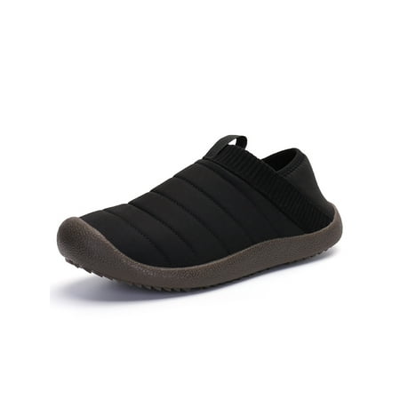 

Colisha Womens Casual Flat Winter Warm Shoes Driving Comfort Home Slipper Bedroom Non-slip House Shoe Black 9