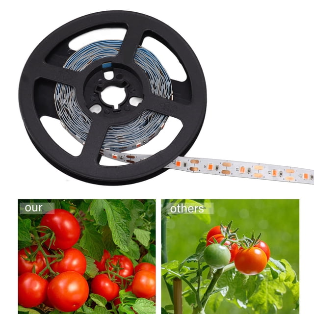 Bandes Lumineuses de Croissance des Plantes, Bandes Lumineuses LED 5V pour Intérieur, Coupe Libre, Augmente le Rendement avec Port USB pour Fleurs, Étanches, Non Étanches