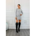 thumbnail image 3 of Soft Long Sleeve Button Down Sweater Dress, 3 of 10
