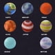 thumbnail image 5 of Juguetes Educativos De Ciencia Para Niños, Kit De Excavación De Piedras Preciosas, Sistema Solar, Ocho Planetas, Explorar Gemas, Kit De Excavación Sweethay FN007123-07, 5 of 6