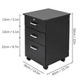thumbnail image 2 of 3-layer File Cabinet w/Drawers Home Office Filing Storage Organizer Lockable Mobile File Cabinet, 2 of 23