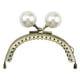 thumbnail image 1 of Bolsa de monedas de metal Cierre de cierre de beso Ligero con perla Artesanía de bricolaje para herrajes para bolsos, 1 of 5