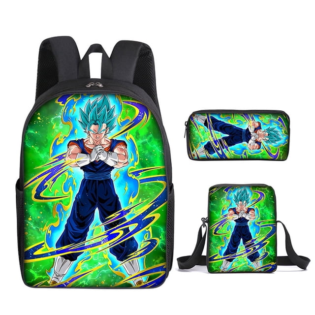 Mochila Dragon Ball Mochilas Anime Goku Escolar Para Niños Conjunto De Tres Piezas Bolsa Coreana Para Estudiantes Mochilas Escolares