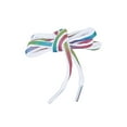 thumbnail image 1 of INSPIRE CHIC 2 Pairs Reflective Shoelaces Round Colorful Shoe Laces for Shoes White Rainbow 140cm/55", 1 of 6