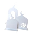 thumbnail image 4 of 3x Decoraciones acrílicas Ramadán Ornamento de escritorio plano Decoración decorativa Obra de arte 2D Eid Mubarak Decoración para mesa de comedor 15x10cm 11x10cm, 4 of 8