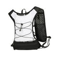 thumbnail image 3 of figatia Men Running Vest Reflective Gear Portable Adjustable Vest Backpack for Marathoner Hiking Trail White, 3 of 8