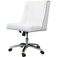thumbnail image 1 of Boss Office Chaise de Bureau en Velours Blanc, 1 of 4