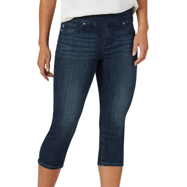 pull on denim capris