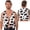 Black, variant on inhzoy Men's Cow Printed Vest Halloween Costume V-Neck Waistcoat Cardigan Tops Black XL