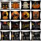 thumbnail image 2 of Halloween Cushion Cover Happy Halloween Decor For Home Ghost Pumpkin Spider Pillowcase Horror Party Supplies Trick Or Treat, 2 of 4