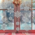 thumbnail image 4 of CoreLiving Silver Snowflakes Christmas Ornaments Bulk Pack - Plastic Hanging Snowflake Decorations for Holiday Winter Party Christmas Tree Decor, 36 Count, 4 of 5
