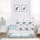 thumbnail image 3 of Sweet Jojo Designs Slate Blue Playmat Tummy Time Baby and Infant Play Mat for Bear Mountain Watercolor Collection, 3 of 4