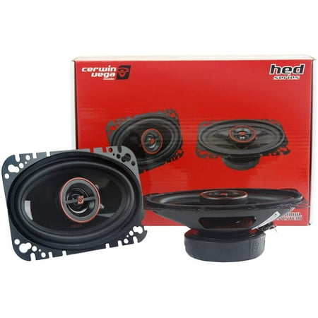 CERWIN-VEGA MOBILE H746 HED(R) Series 2-Way Coaxial Speakers (4" x 6", 275 Watts max)