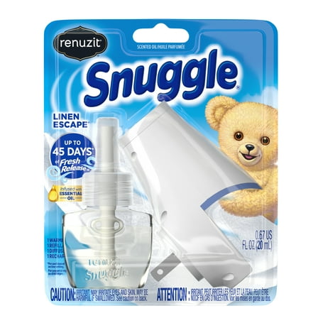 Renuzit Snuggle Scented Oil Refill for Plug In Air Freshener and Plugin Warmer, Linen Escape
