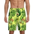 thumbnail image 2 of Daiia Kiwi and Avocado Mens Woven Stretch Pajama Short,Short Pajama Pants-4X-Large, 2 of 9