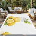 thumbnail image 3 of Fsddascl Lemon Outdoor Rug for Patio/Deck/Porch, Non-Slip Large Area Rug 4 x 6 Ft, Summer Fruit Nature Country Watercolor Yellow Indoor Outdoor Rugs Washable Area Rugs, Reversible Camping Rug Carpet, 3 of 5