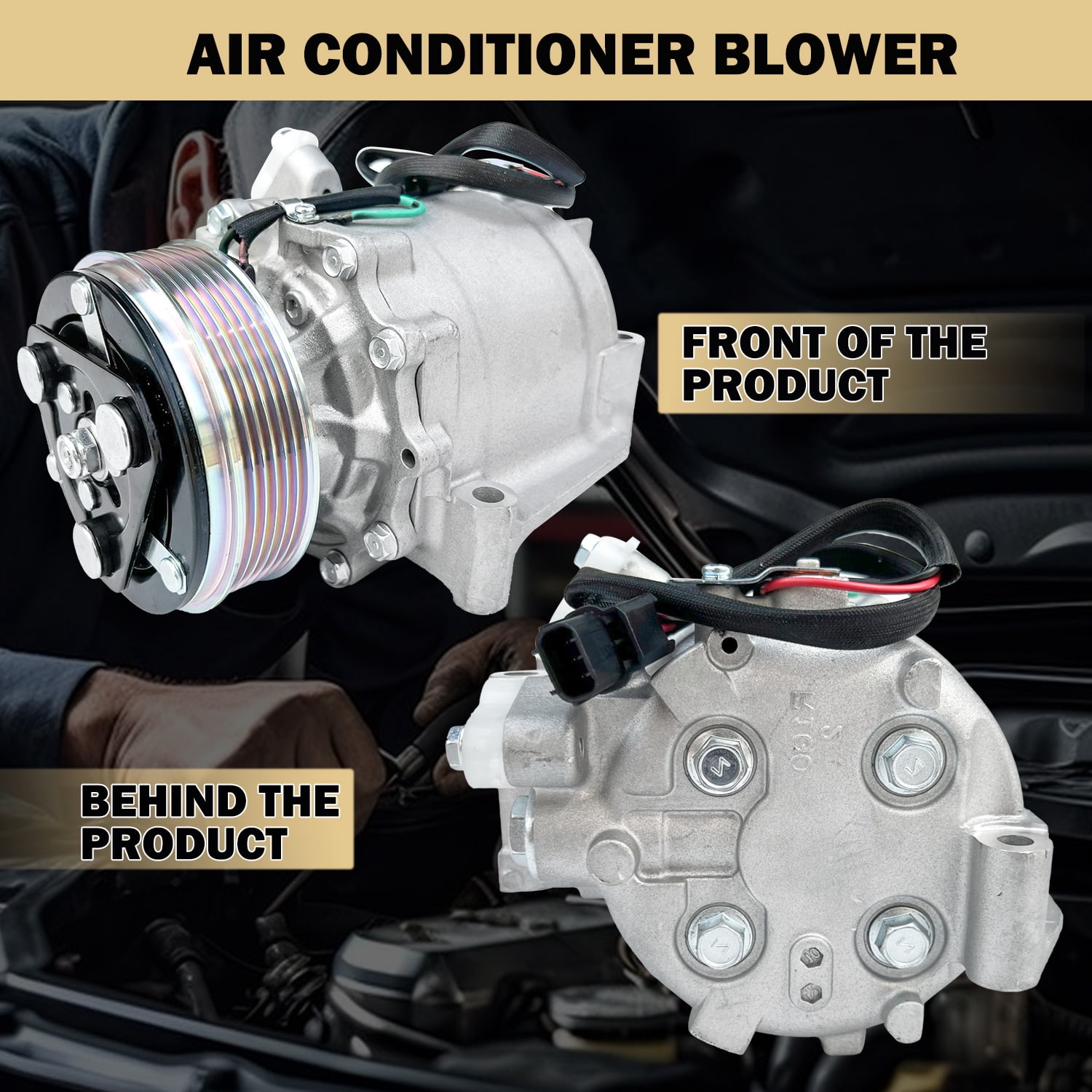 AC Compressor with A/C Clutch for Honda Civic 1.8L (2012-2015) & Acura ILX 2.0L (2013-2015) | CO9779C, Replaces 38810R1AA01