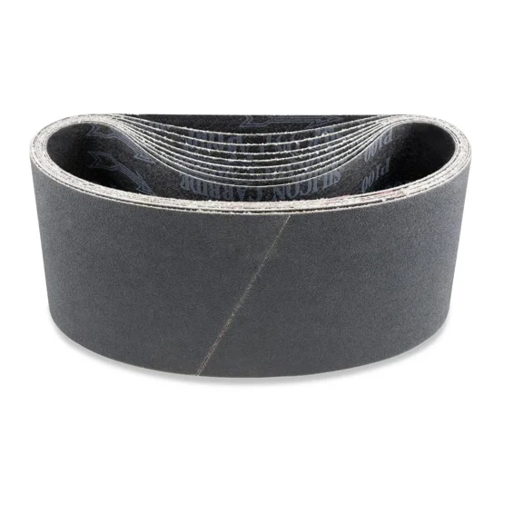 4 X 24 Inch 80 Grit Silicon Carbide Sanding Belts, 3 Pack
