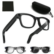 CyanVue AI Smart Glasses  8MP Camera Glasses with Music & Call Features, Smart Glasses with Records Photos, Videos