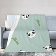 thumbnail image 1 of Throw Blanket Panda Animal For Couch-Ultra-Soft Micro Fleece Sofa Bed Camping Travel Blanket For Kid Baby Boys Girls Adults 60"X50", 1 of 8
