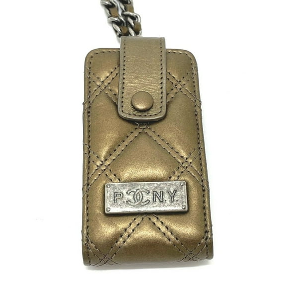 Pre-Owned Chanel A32475 06A Matelasse Multi case mini Chain Shoulder Bag Gold x... (Good)