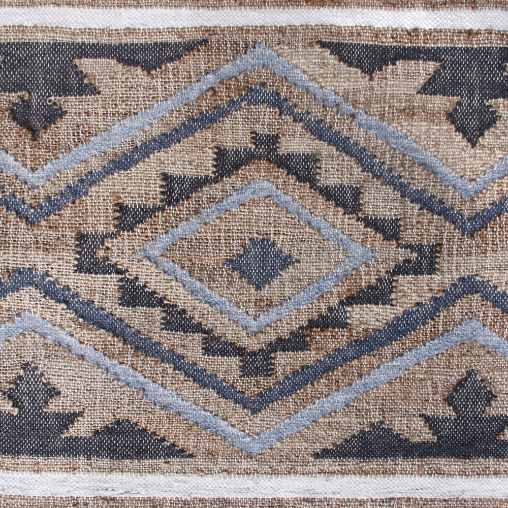 Ox Bay Finley Coastal, Modern, Bohemian Geometric Hand-Made Area Rug, 9' x 12'
