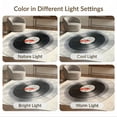 thumbnail image 7 of ODIKA 8'x10' Washable Area Rug Disc Vinyl Record Retro Cd Concentric Grooves Motif Shaped Music for King Size Bedroom Under Bed, Master Suite, Non-Shedding, Easy Care, 7 of 7
