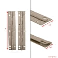 thumbnail image 2 of Boat Seat Hatch Piano Hinge | Aluminum Beige Coated 8 Inch (Pair), 2 of 2
