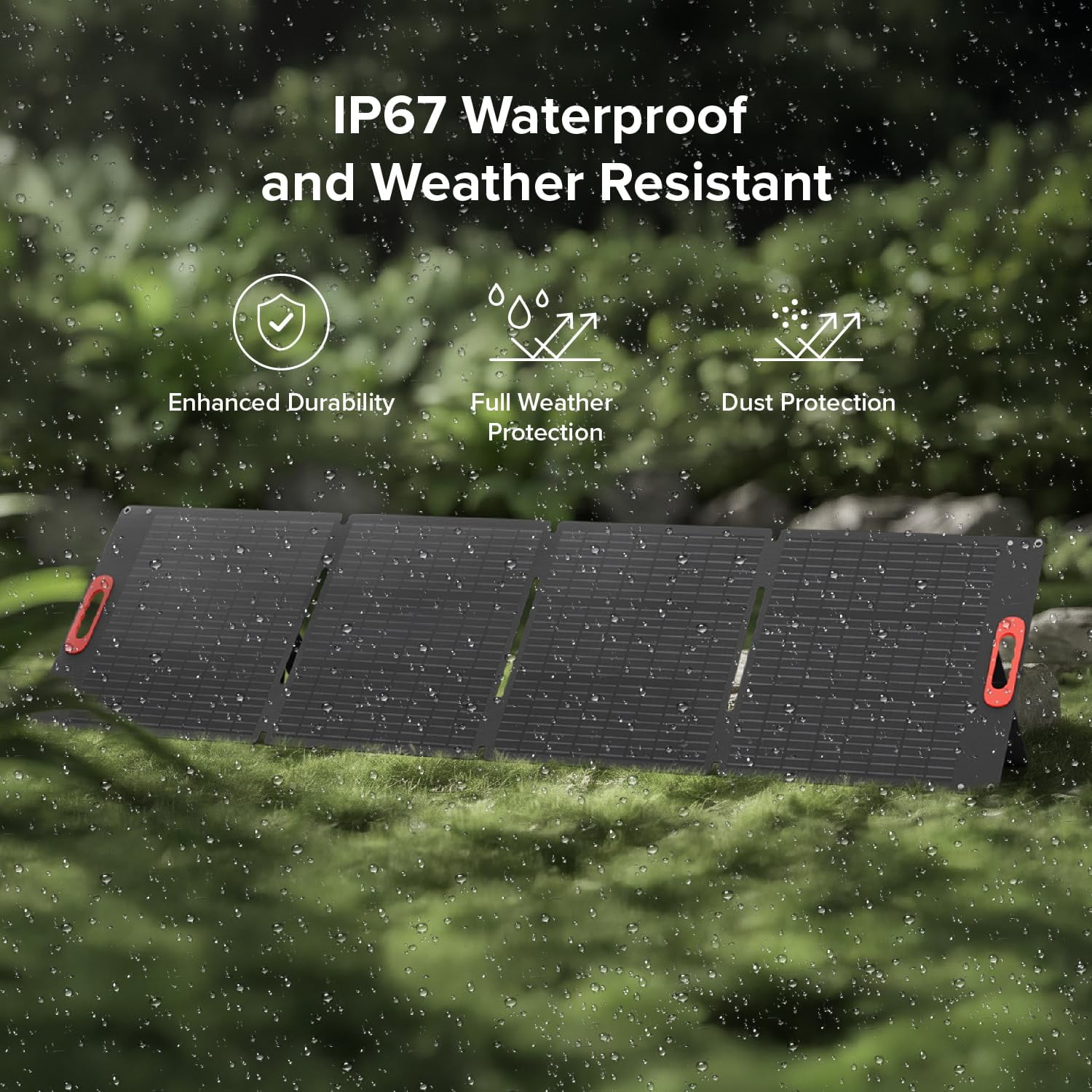 ExpertPower 200W Portable Foldable Solar Panel — Monocrystalline, ETFE, IP67, MC4 Leads, Kickstand & Carry Handle — Quick Setup for Power Stations, RV/Van/Boat, Camping & 12/24V Off-Grid Charging