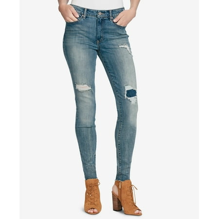 Jessica Simpson - Curvy High Rise Skinny Portola Jeans - Juniors - 27