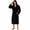 Black, variant on Mens Hooded Fleece Robe,Plush Lightweight Soft Spa Bathrobe for Men (Black, L/XL)