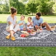 thumbnail image 6 of Waterproof Outdoor Rug,Plastic Reversible Rug,Modern Area Rug,Large Floor Mat,Modern Plaid Outdoor Rug for Outdoors,RV,Patio,Backyard,Deck,Picnic,Beach,Camping, 6 of 9