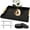 Black, variant on Large Wooden Coffee Table Trays with Handles (2 Sets) - Black Wood Serving Trays, 4 Coasters Included