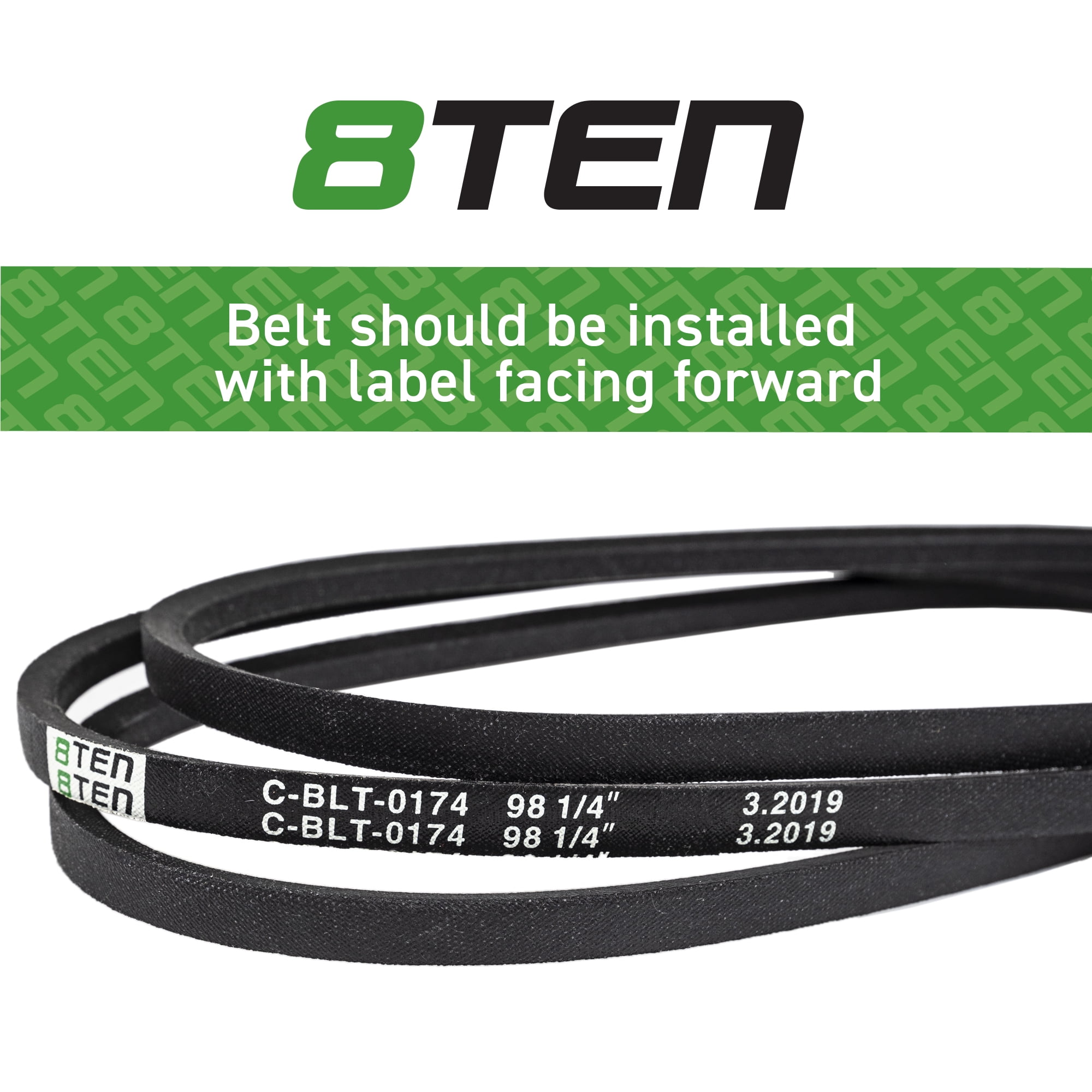 8TEN Deck Drive Belt for John Deere LT160 M128733 42 inch 810 CBL2396T Walmart