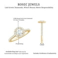thumbnail image 5 of Rosec Jewels - Lab Grown Diamond Circle Engagement Ring with Halo (EF-VS Quality), 18K Yellow Gold, US 12.00, 5 of 8