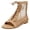 Gold, variant on Womens Fishnet Open Toe Lace up Low Heels Dressy Ankle Boots Fashion Casual Mesh See Through Dress Flat Sandals for Ladies Bride Wedding 2026 Black Size 6.5