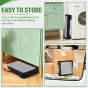 SOYO Heavy Duty Mobility One Step Stool, Indoor/Outdoor Non-Slip Step Platform Assistive Devices for Adults and Elderly, Portable Standing Supports for Cars, Bed, Door, Stair or Bathroom, Black-Gray