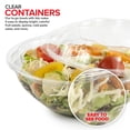 thumbnail image 5 of Stock Your Home 24oz Clear Plastic Salad Bowls with Lids Disposable (50 Pack) Small Takeout Container with Snap on Lid for Fruit Salads, Quinoa, Lunch and Meal Prep, Acai Bowl, To-Go Party Containers, 5 of 7