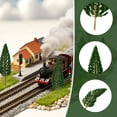 thumbnail image 5 of 22 Pieces Model Trees 1.18-6.29 Inch Mini Diorama Trees Mixed Model Tree Train Trees Miniature Forest Railroad Scenery Pine Trees Architecture Trees For Diy Scenery Landscape, Natural Green, 5 of 10