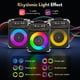 thumbnail image 2 of Máquina de Karaoke JYX con 2 Micrófonos Inalámbricos, Sistema PA con Luz de Discoteca LED y Correa, Altavoz Bluetooth Portátil con Grabación y  Ajuste de Reverberación, S68, 2 of 9