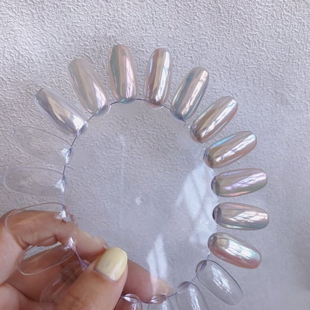 Sky Mirror Aurora Powder Nail Beauty Ornament