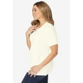 thumbnail image 3 of Jessica London Women's Plus Size Shaker Tee, 3 of 3
