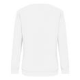 thumbnail image 5 of Idoravan Long Sleeve Shirts for Women,Ladies, Fashion Women Long Sleeve Comfortable Breathable Round--Neck Shirt Tops White M, 5 of 8