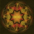 thumbnail image 1 of Ahgly Company Machine Washable Indoor Square Transitional Black Brown Area Rugs, 8' Square, 1 of 7